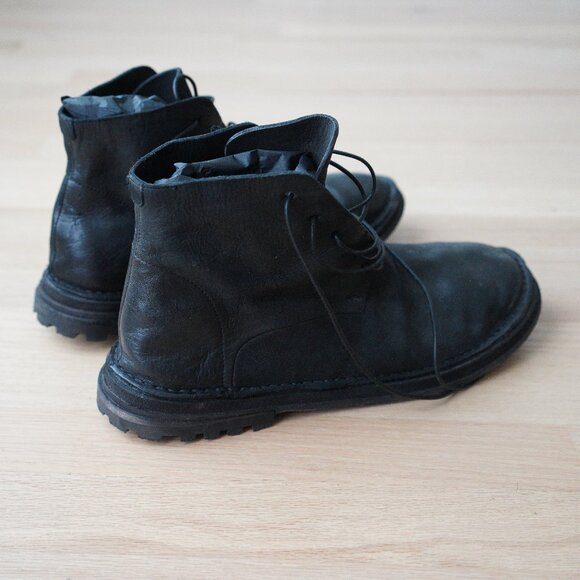 Marsell black calfskin lace up boots - Picture 4 of 8